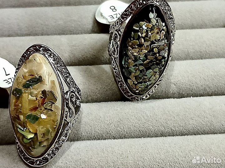 Винтажное кольцо перстень бохо