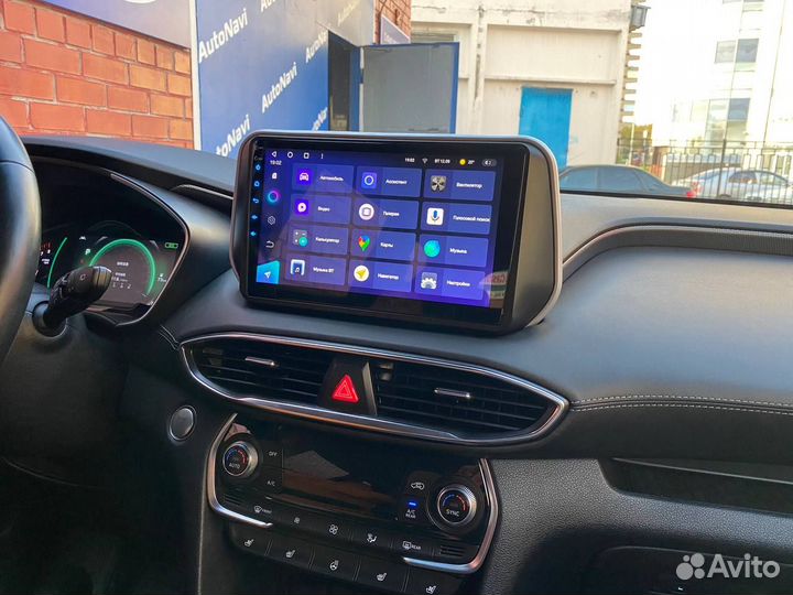 Android магнитола для SantaFe 2018 -20, есть Teyes