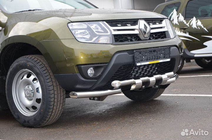 Renault Duster 2017 Защита переднего бампера (G)