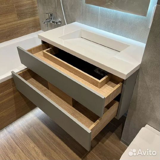 Шкаф в ванную на заказ