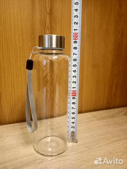 Стеклянная бутылка для воды 420 мл