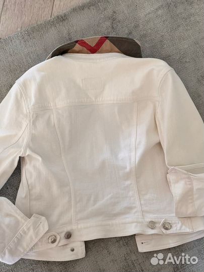 Куртка Джинсовая белая Berberry xs:s/m