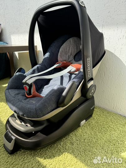 Автолюлька maxi cosi pebble с базой isofix