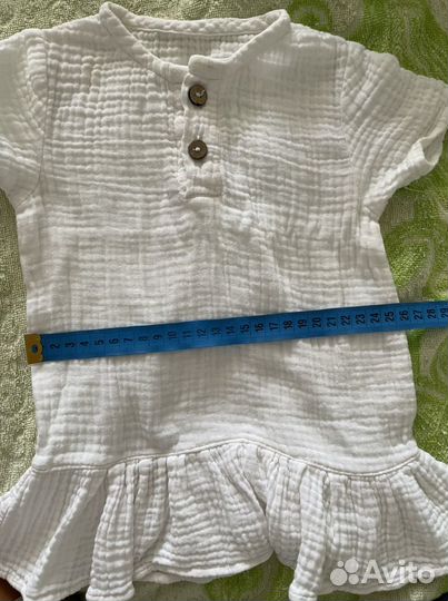 Муслиновое платье-футболка и тюрбан