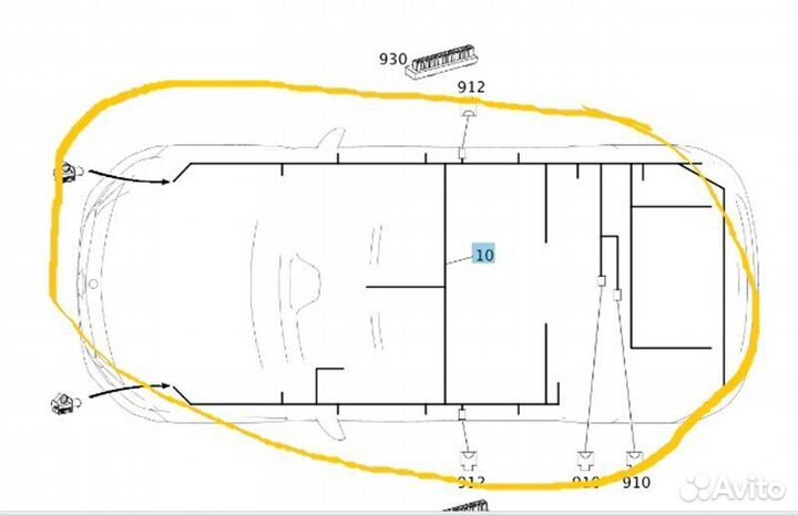 Проводка салона Mercedes-Benz Gla-Class X156 2709