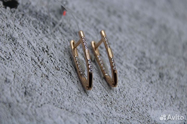 Серьги золото 585-2,50гр/арт.3020