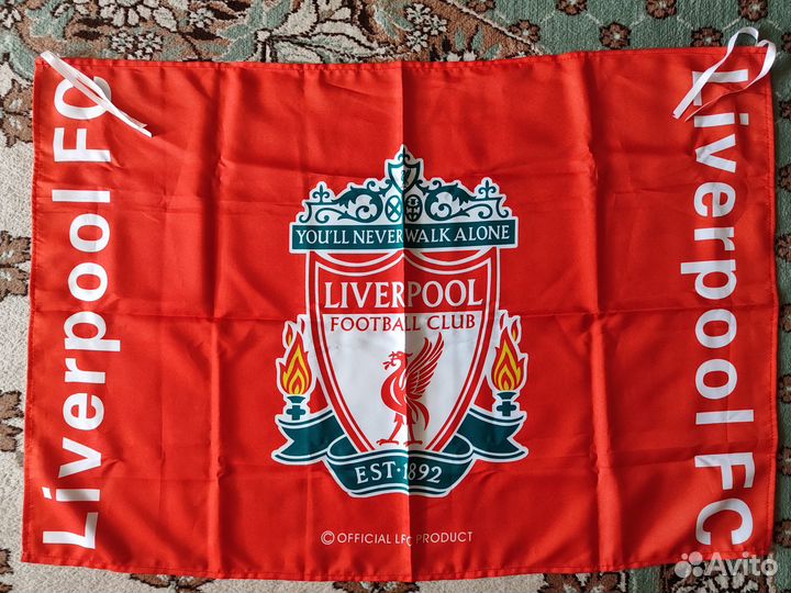 Флаг (транспарант) фк Liverpool