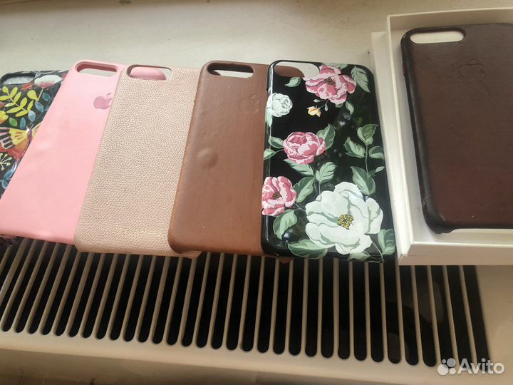 6 чехлов 2 кожа оригинал на iPhone 7 8 plus