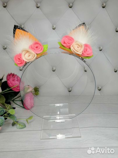 Ушки лисы (заколки, ободок)