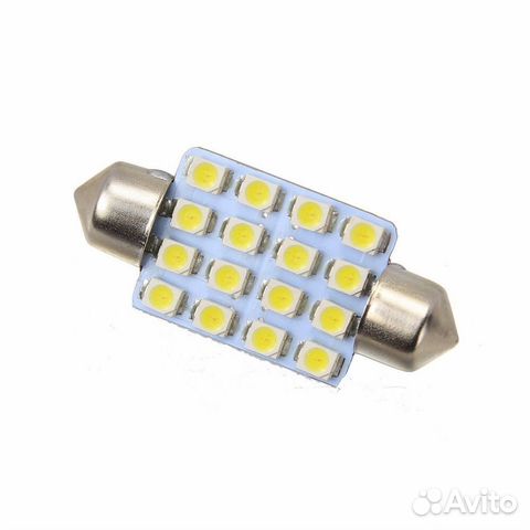Светодиоды салон 41мм SJ-16SMD