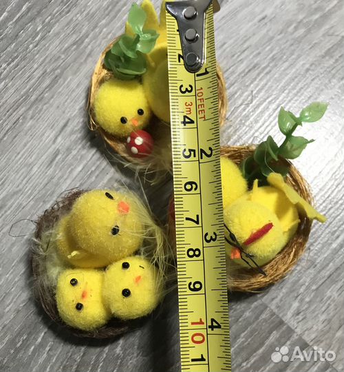 Мини цыплёнка цыплята в гнезде набор 3 Шт