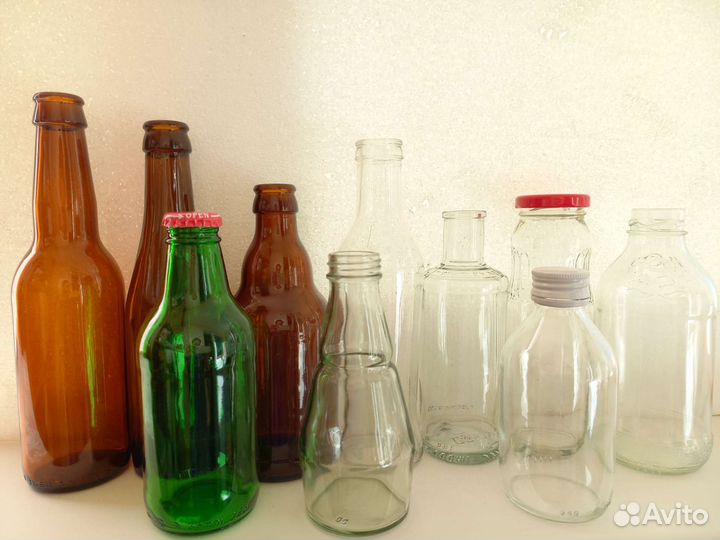 Стеклянные бутылочки для творчества