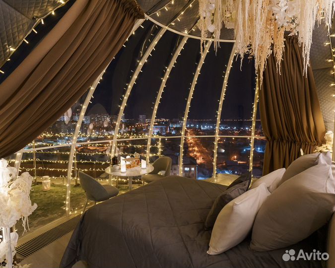 Купольный отель в Тюмени на 11 этаже (вы вдвоем)