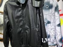 Куртка кожаная двустороняя ветровка Louis Vuitton