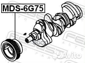 Шкив коленвала MDS-6G75 Mds6g75 Febest