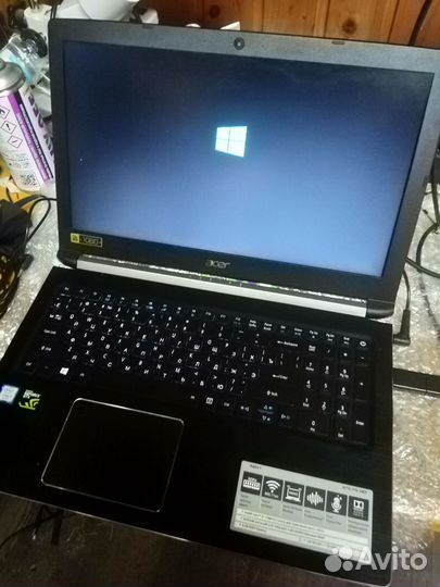 Игровой ноутбукI5-7300h/6ram/1050-2gb/ssd120+1tb
