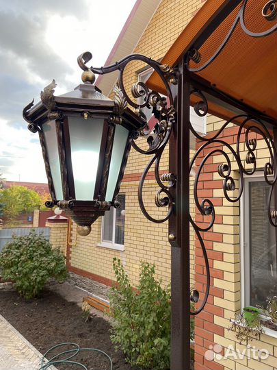 Кованый фонарь, бра