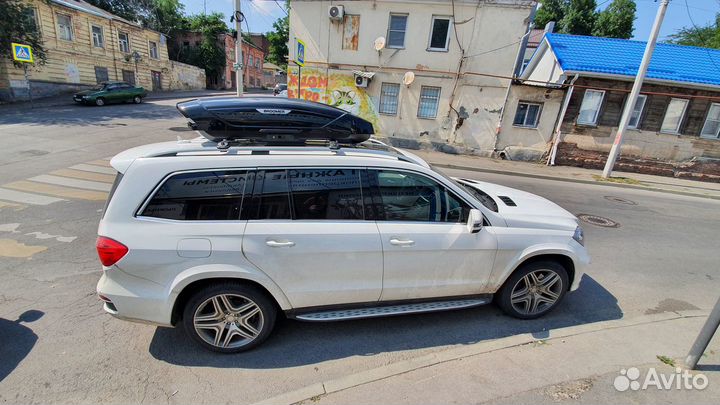 Автобокс на крышу Мерседес GL 430л двусторонний