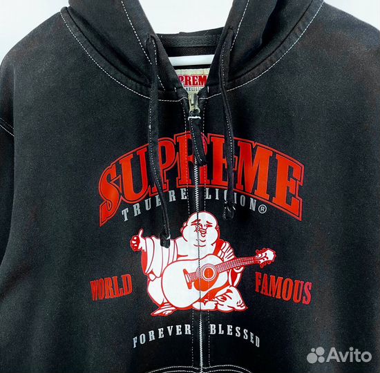 Зип худи supreme x true religion