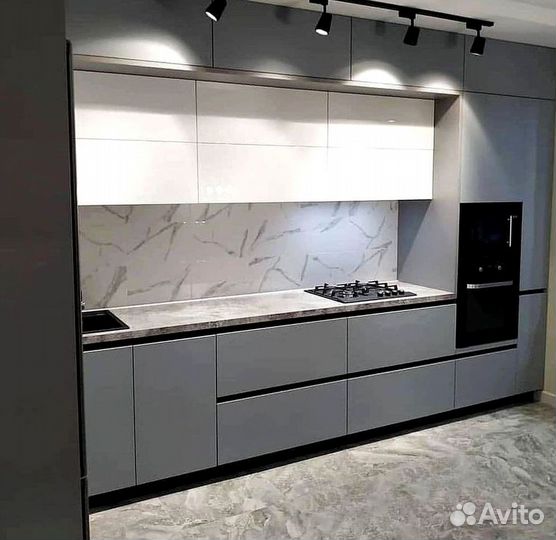 Угловая кухня с мдф фасадами