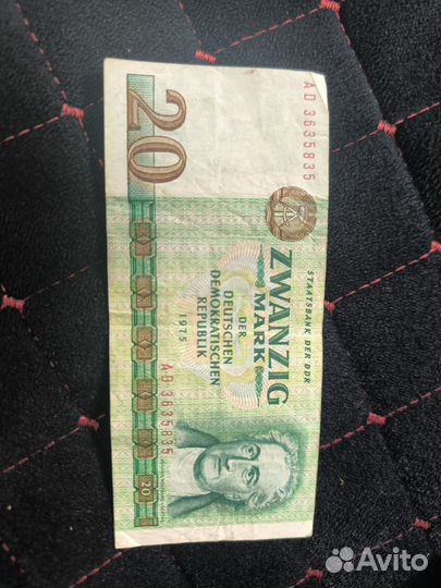 20 Дойч Марок гдр (оригинал)