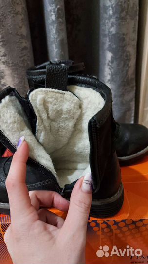 Зимние ботинки на девочку, 34