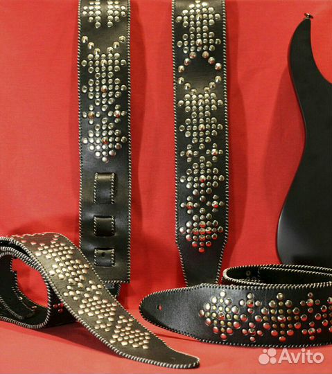 Гитарные ремни из натуральной кожи 