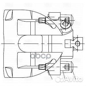 Суппорт тормозной volvo S60 00/S80 98/V70 00