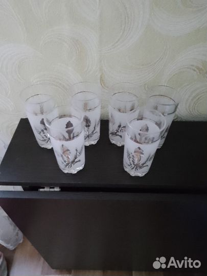 Стаканы стекло с рисунком