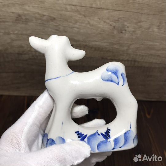Советская Статуэтка Гжель Козлик Состояние Идеал