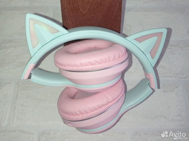 Детские беспроводные наушники сat YR-008 с ушками