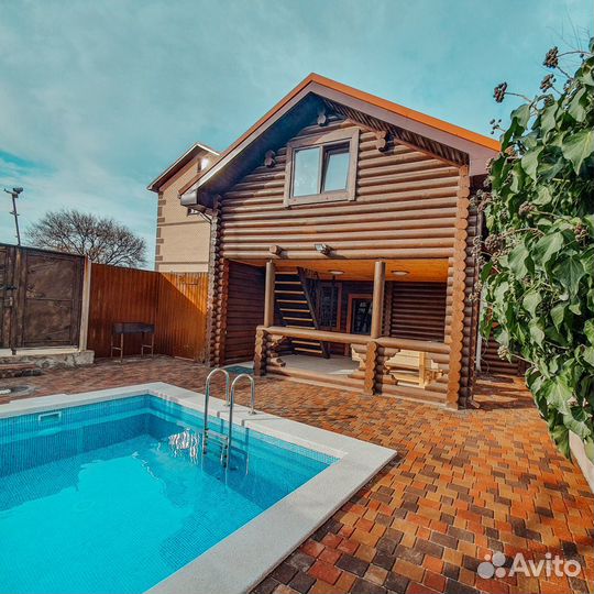 Баня на дровах с басейном