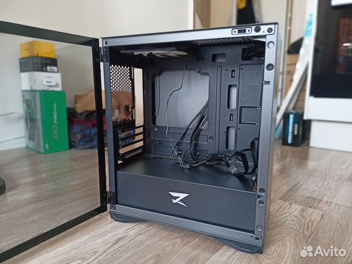 Корпус ZET gaming Rare Minicase MS4 GG серый argb