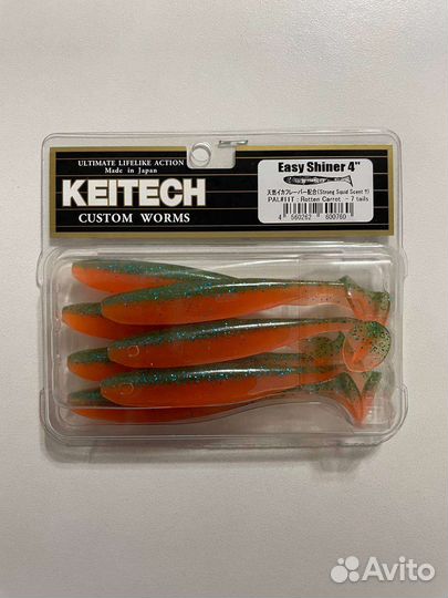 Силиконовая приманка Keitech Easy Shiner