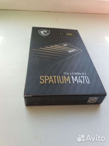 Ssd m2 nvme 1tb MSI Spatium M470 новый