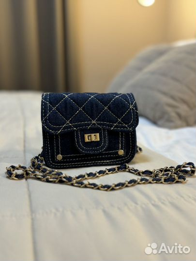 Джинсовая сумка мини