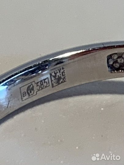 Золотое кольцо с Аметистом и Бриллиантами