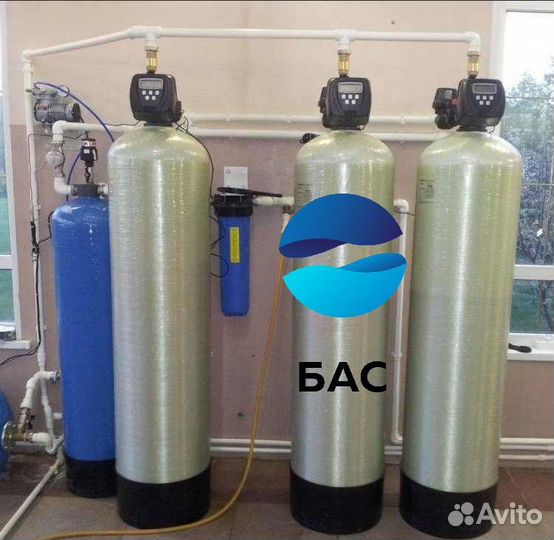 Система очистки воды от железа, марганца, жесткост