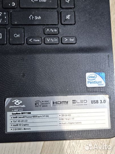 Packard bell Z5WGM Easy Note entf71BM на запчасти