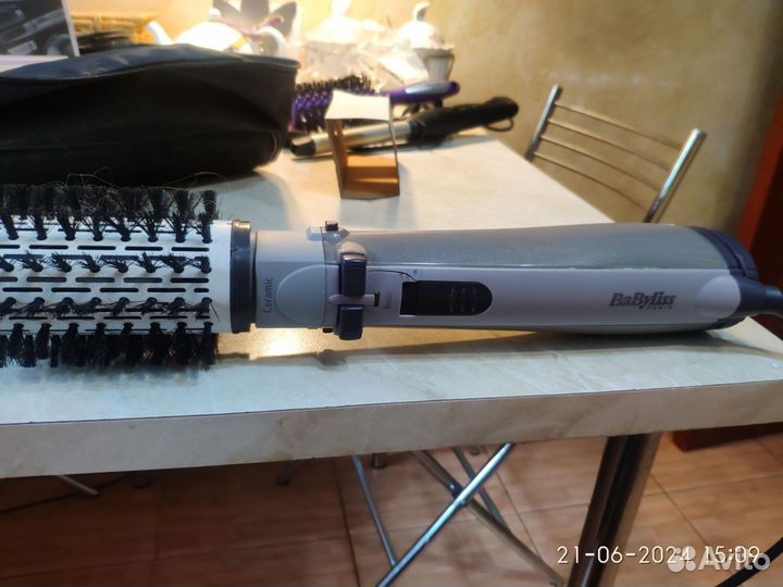 Фен щетка вращающаяся babyliss