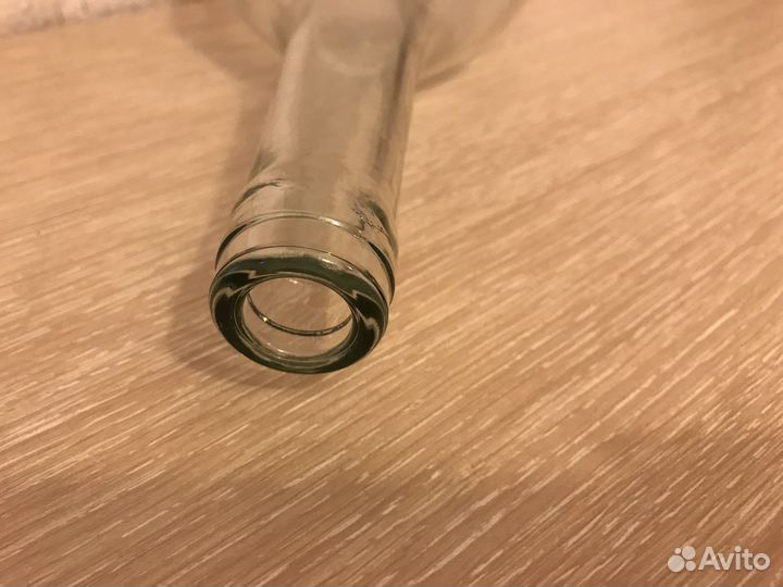 Бутылка стеклянная декоративная/ваза