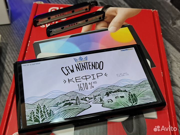 Nintendo switch oled прошитая чип kefir 64+512gb
