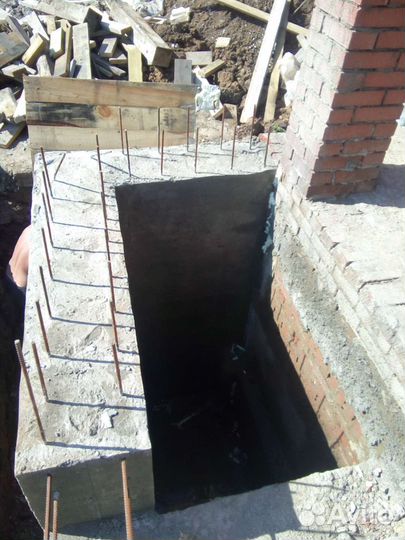 Бетонные работы отмостка