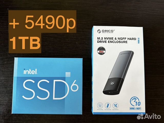 Внешний бокс SSD M.2 USB 3.2 Type-C 10Gbs синий объявление продам