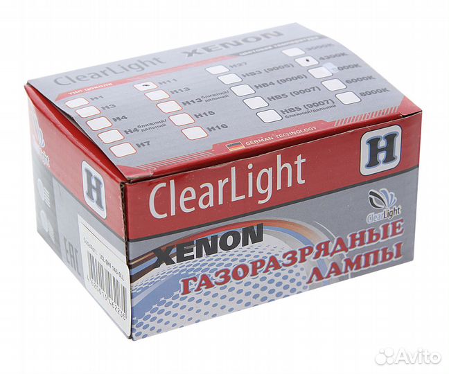 Лампа ксеноновая H11 4300K (2шт.) clearlight