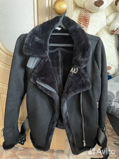 Дубленка авиатор женская