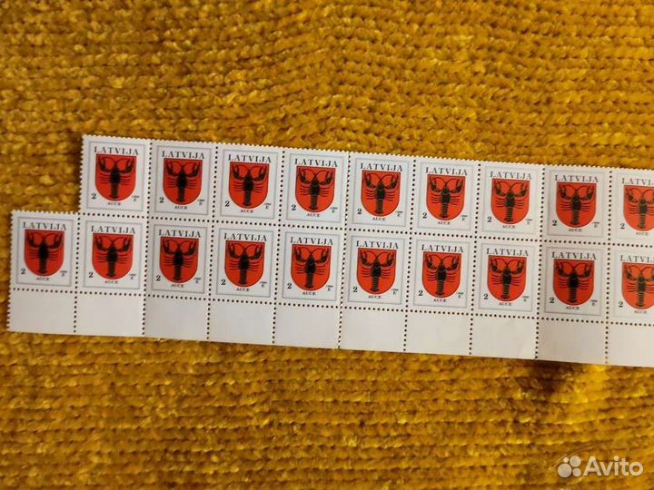 Марки латвия 1996