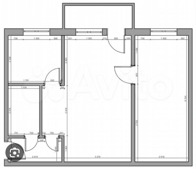 3-к. квартира, 45 м², 4/5 эт.