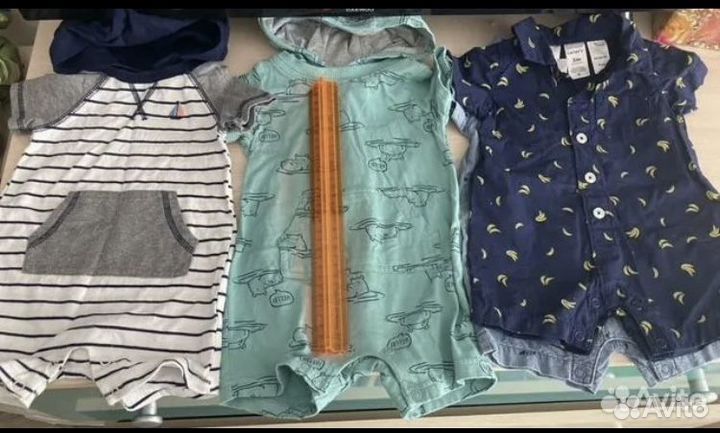 Carters песочник 62 бананы