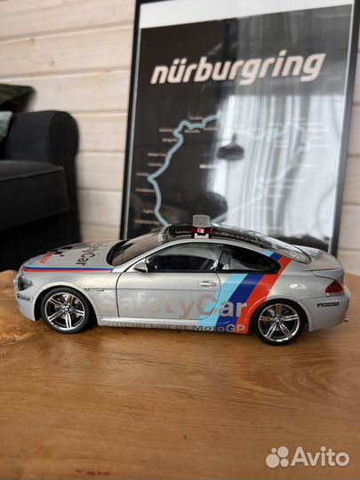 1 18 Модель Bmw e63 m6 Safety car kyosho